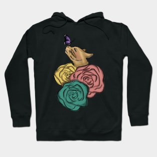 Flower Cat with Butterfly Hoodie